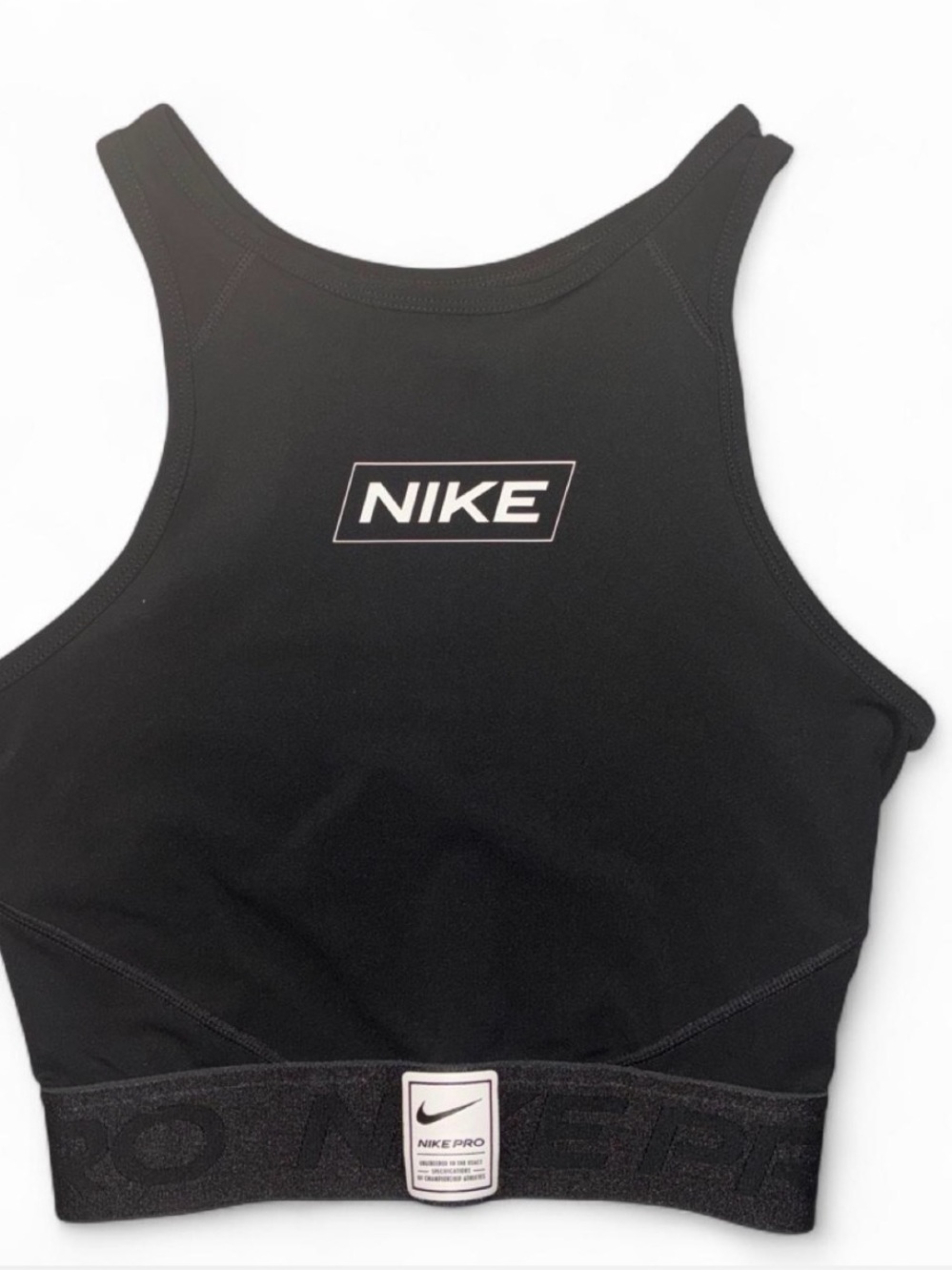 Nike Black Racerback Sports Crop Top